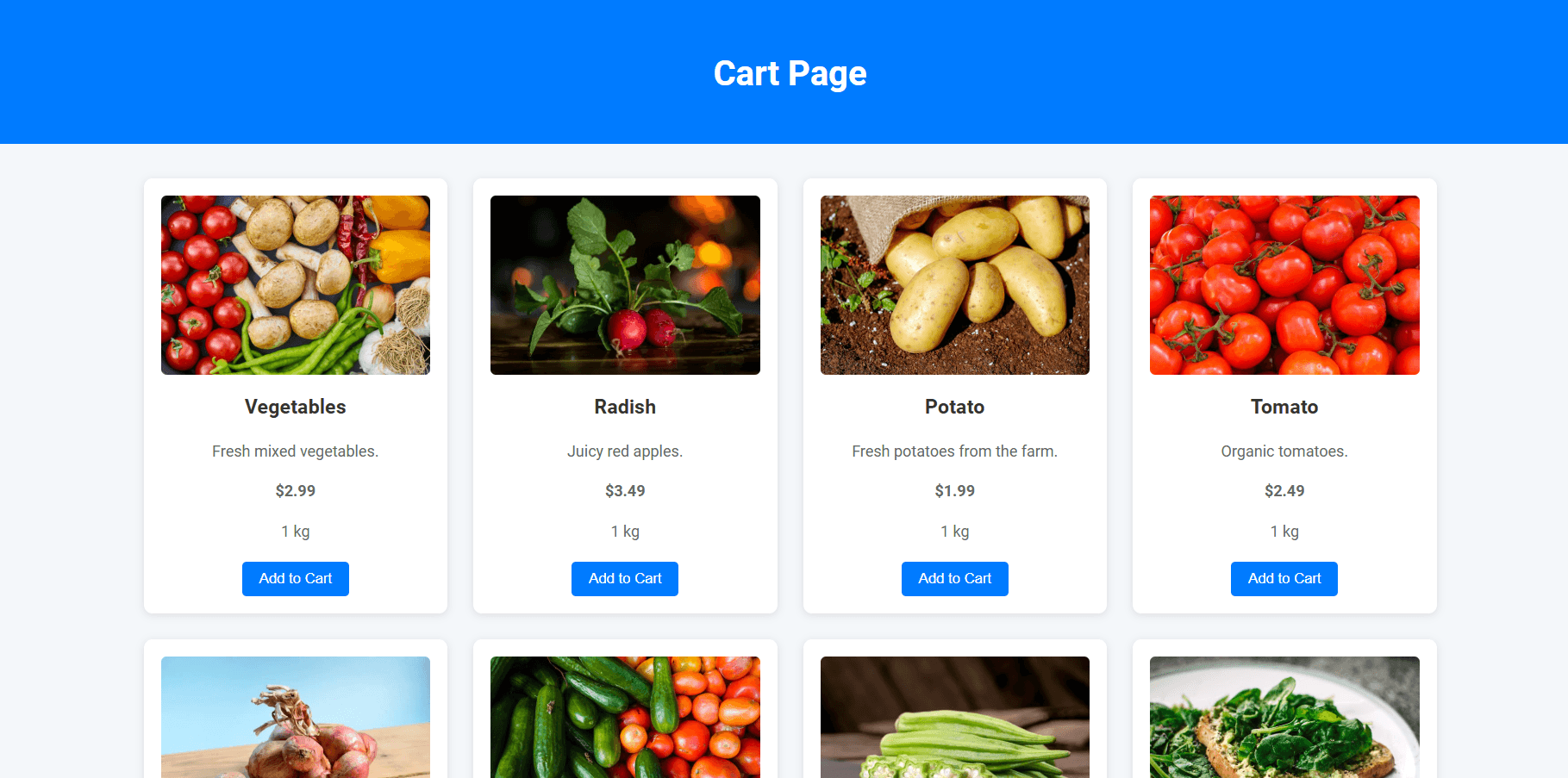 Shopping Cart System